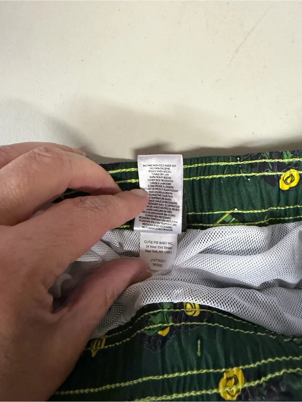 NWT John Deere green Tractor Print Kid's Swim Shorts boys size 6
